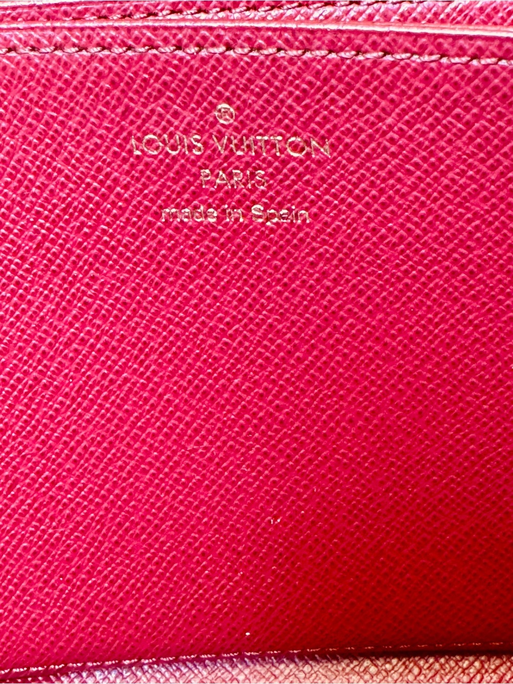 Louis Vuitton Monogram Zip Around Leather Wallet - Brown & Gold Hardware - Picture 6 of 11